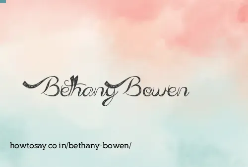 Bethany Bowen