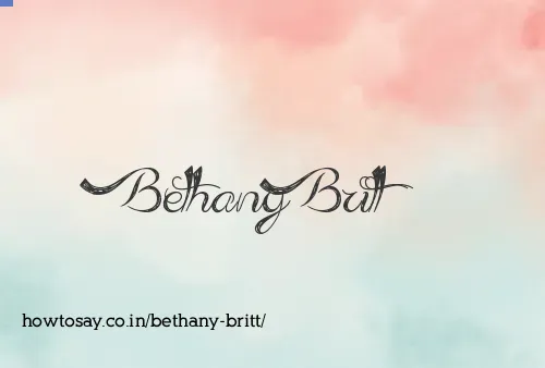 Bethany Britt