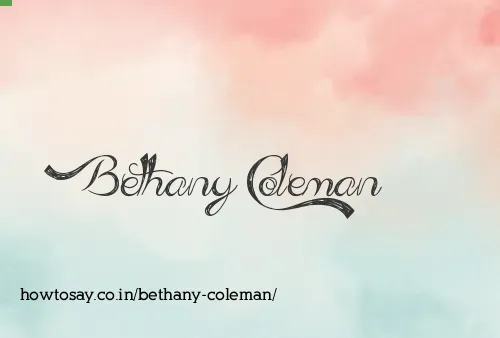 Bethany Coleman