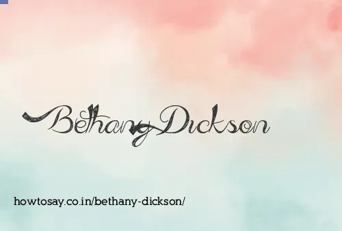Bethany Dickson