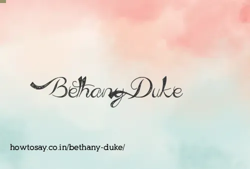 Bethany Duke
