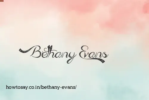Bethany Evans