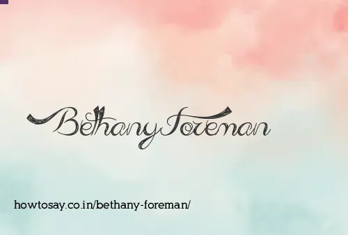 Bethany Foreman