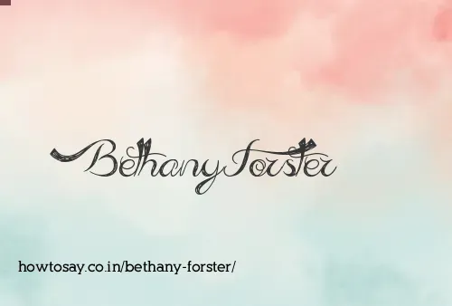Bethany Forster