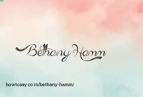 Bethany Hamm