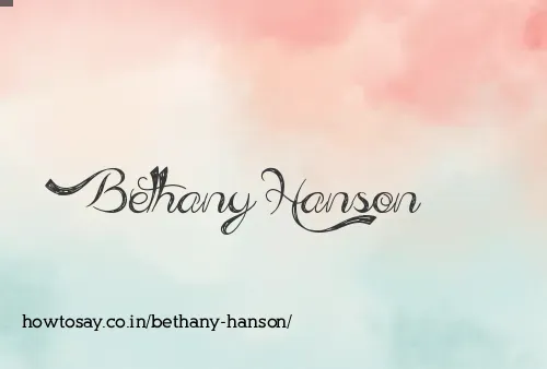 Bethany Hanson