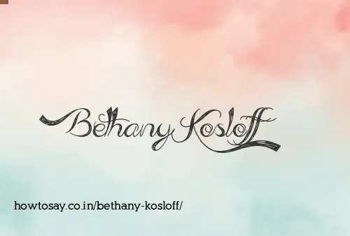 Bethany Kosloff