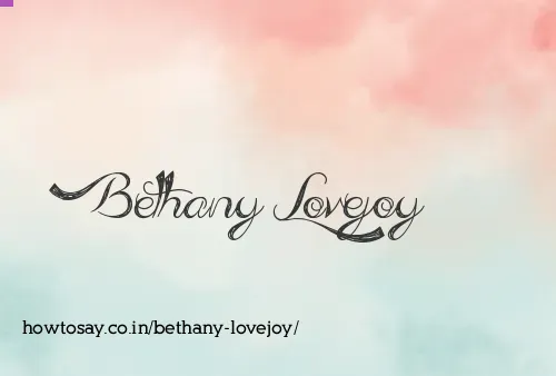 Bethany Lovejoy