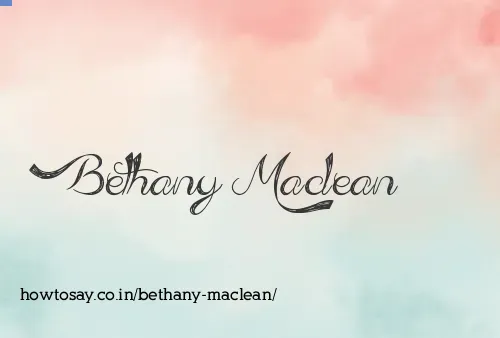 Bethany Maclean