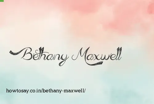 Bethany Maxwell