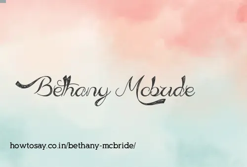 Bethany Mcbride