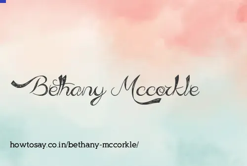 Bethany Mccorkle