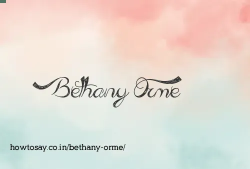 Bethany Orme