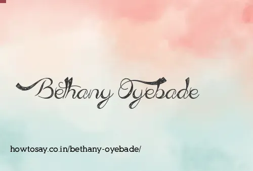 Bethany Oyebade