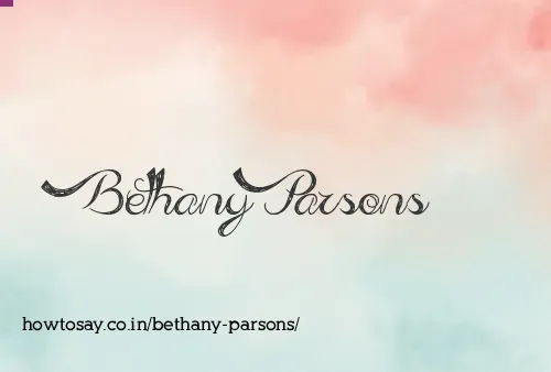 Bethany Parsons