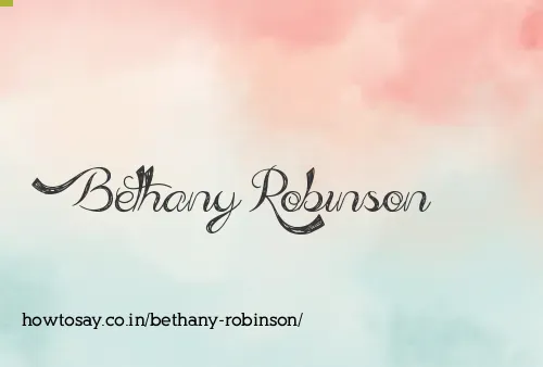 Bethany Robinson