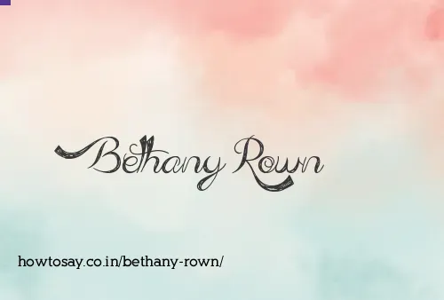Bethany Rown