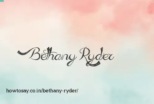 Bethany Ryder