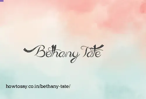 Bethany Tate
