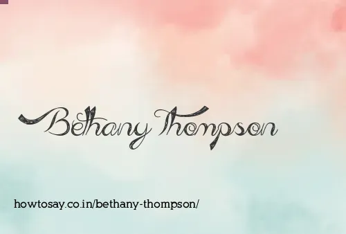 Bethany Thompson
