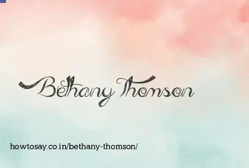 Bethany Thomson