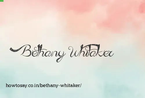 Bethany Whitaker
