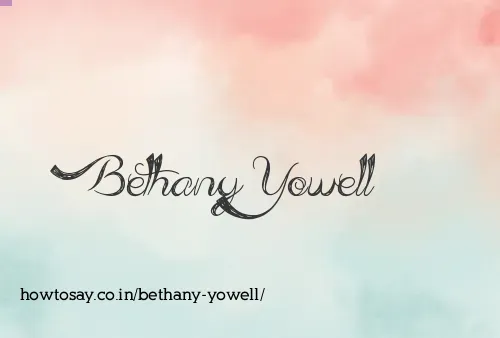 Bethany Yowell