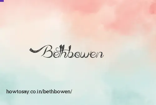 Bethbowen