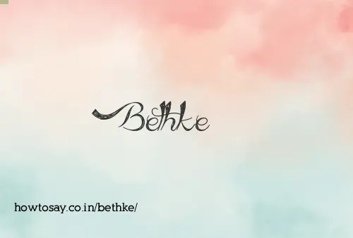 Bethke
