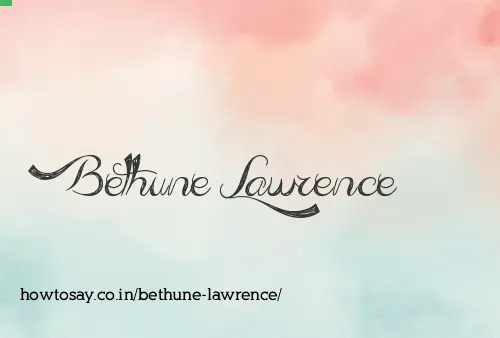 Bethune Lawrence