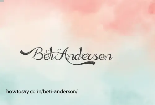 Beti Anderson