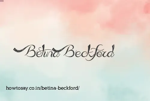 Betina Beckford