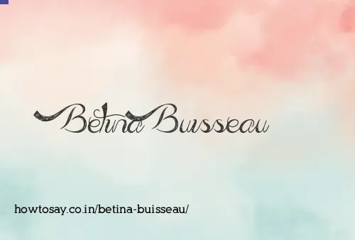 Betina Buisseau