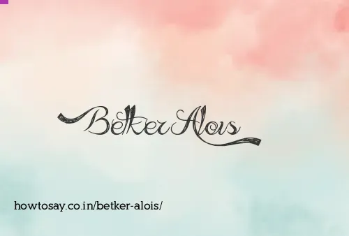 Betker Alois