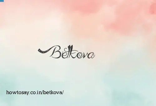 Betkova