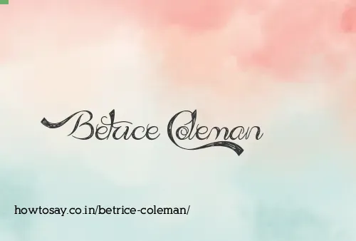 Betrice Coleman