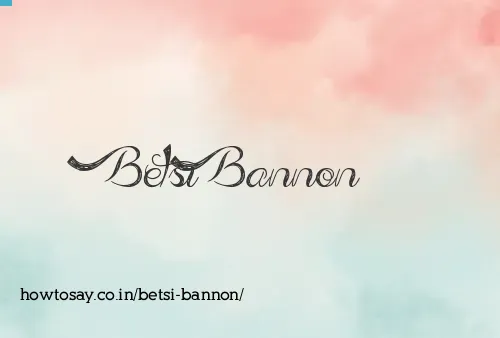 Betsi Bannon