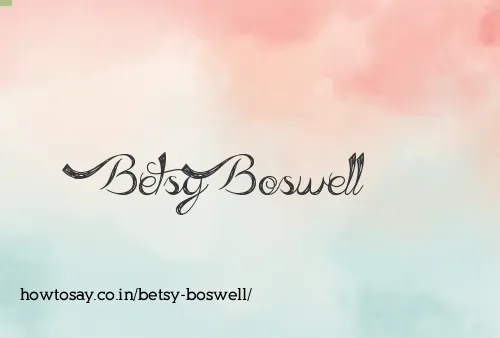 Betsy Boswell