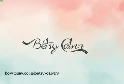 Betsy Calvin