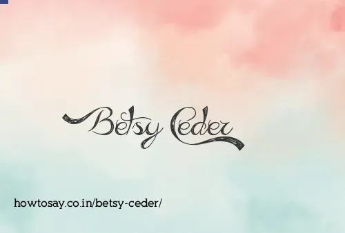 Betsy Ceder