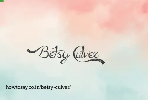 Betsy Culver