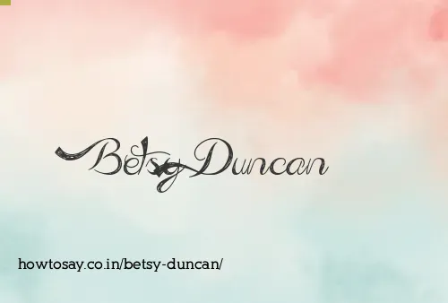 Betsy Duncan