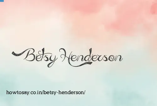 Betsy Henderson