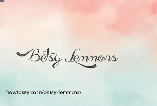 Betsy Lemmons