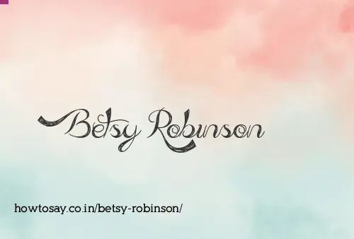 Betsy Robinson
