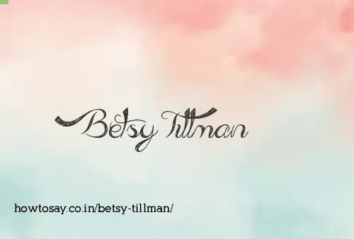 Betsy Tillman