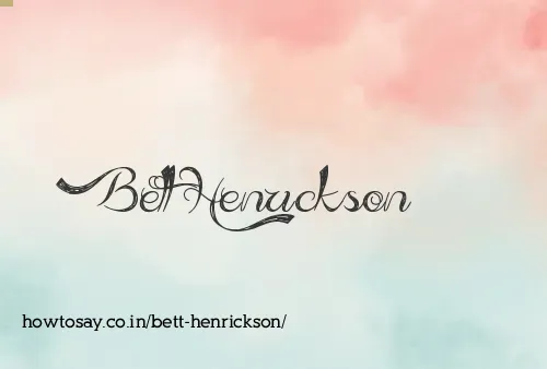 Bett Henrickson