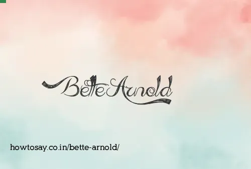 Bette Arnold
