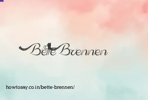 Bette Brennen