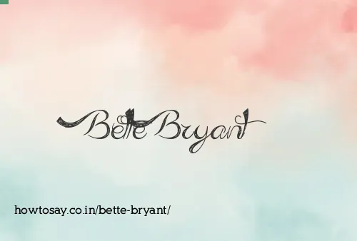 Bette Bryant